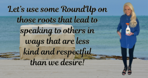 Using RoundUp on Roots that Lead to Treat Others with Less Kindness & Respect Than You Desire or They Deserve